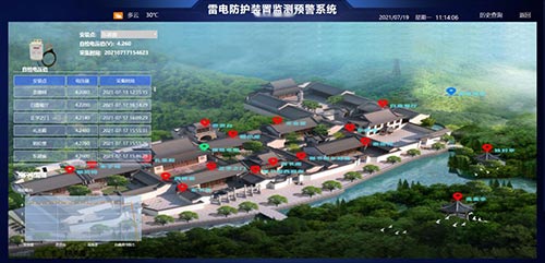 雷電防護裝置監測預警系統平臺-管理界面