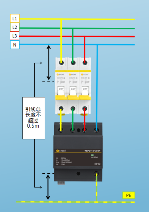 浪涌保護(hù)器的安裝方法-接線方法